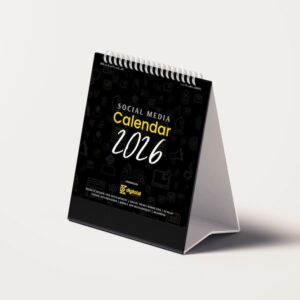 Social Media Calendar 2026 – Desk Planner for Marketers & Businesses