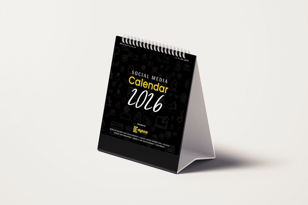Social Media Calendar 2026 – Desk Planner for Marketers & Businesses
