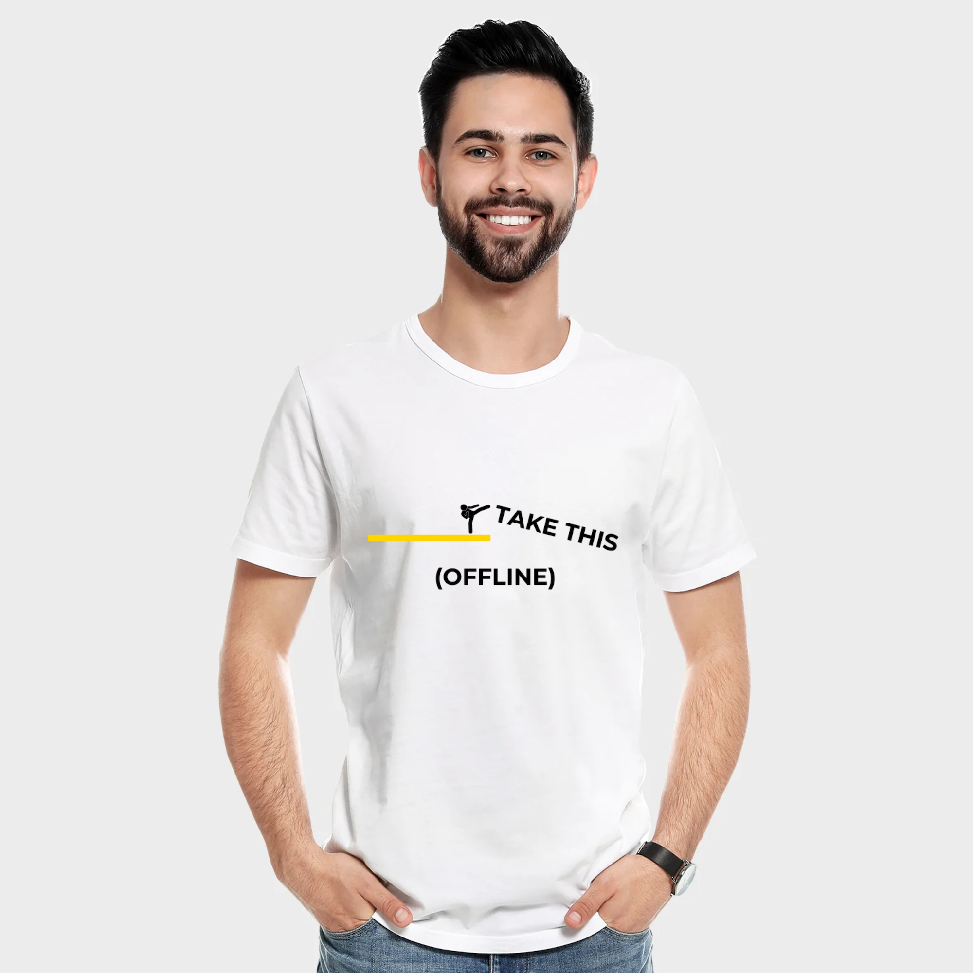 Funny Corporate Quote T-Shirt – “Take This Offline”